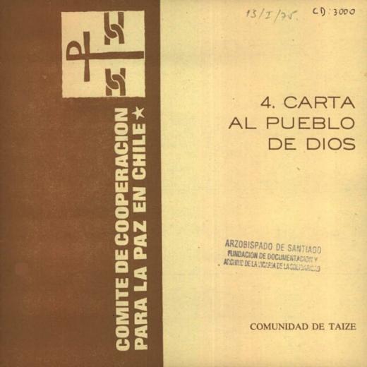 Carta Al Pueblo De Dios | Vicaria De La Solidaridad