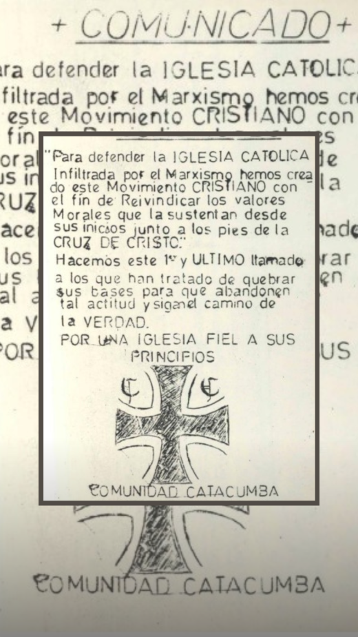 Panfleto Comunidad Catacumbas